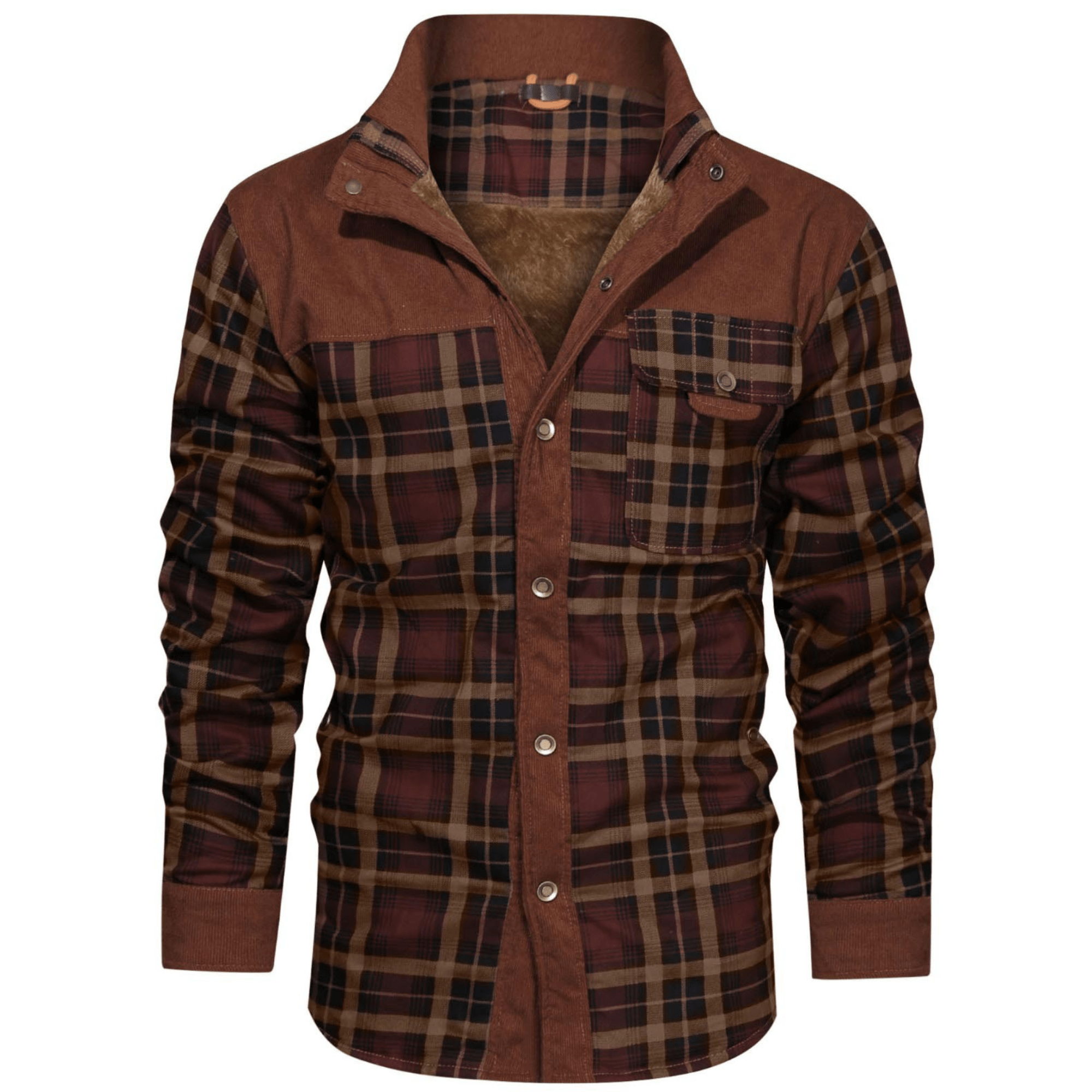 Ozzy - Warm flannel jacket for men