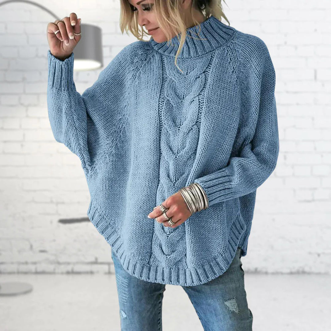 Maxine - Ladies' s long thick knit sweater