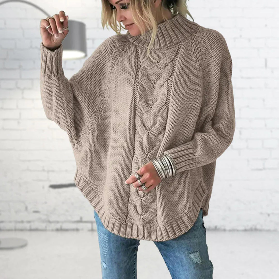 Maxine - Ladies' s long thick knit sweater