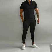 Mason - A stylish two-piece men's jogging suit and polo shirt