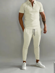 Mason - A stylish two-piece men's jogging suit and polo shirt