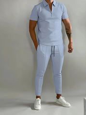 Mason - A stylish two-piece men's jogging suit and polo shirt