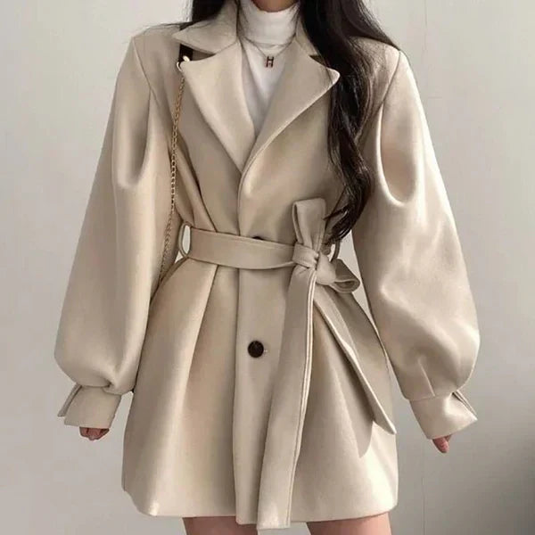 Arely - Belted Short Coat