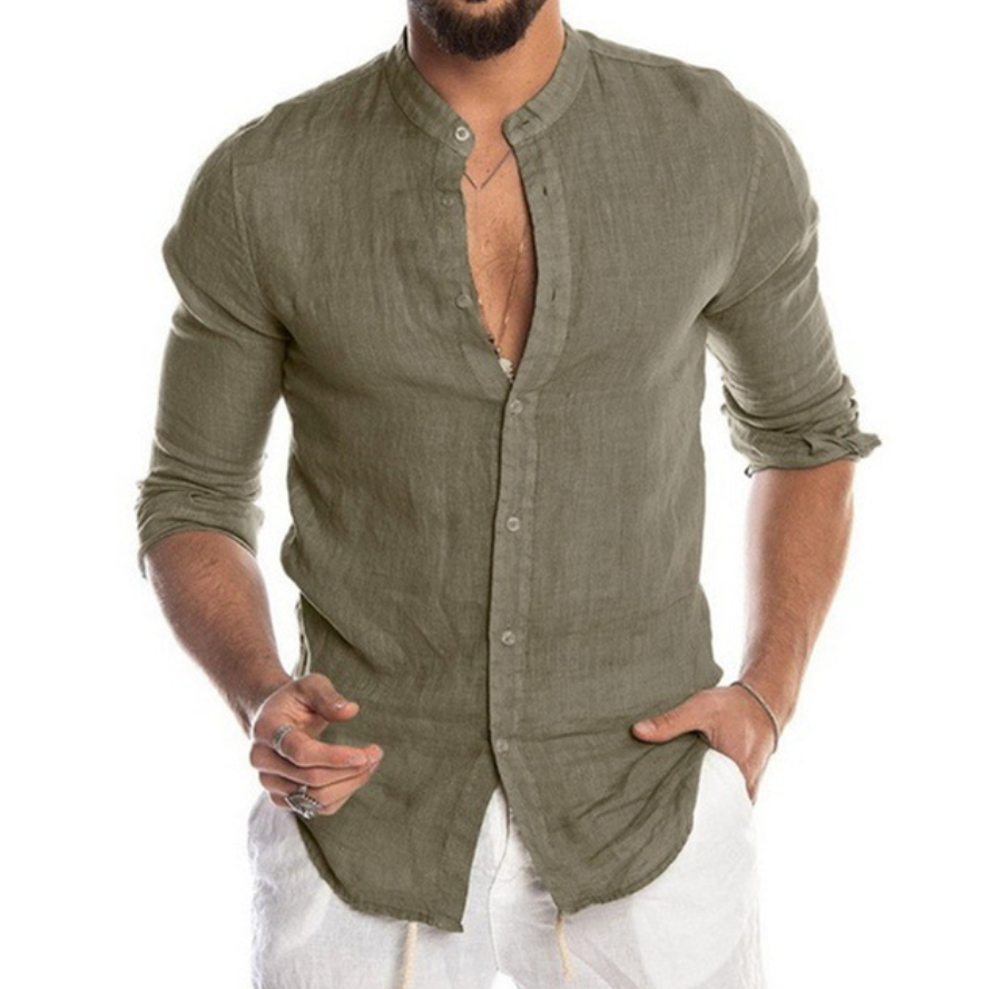 Wyatt - Elegant linen shirt for men