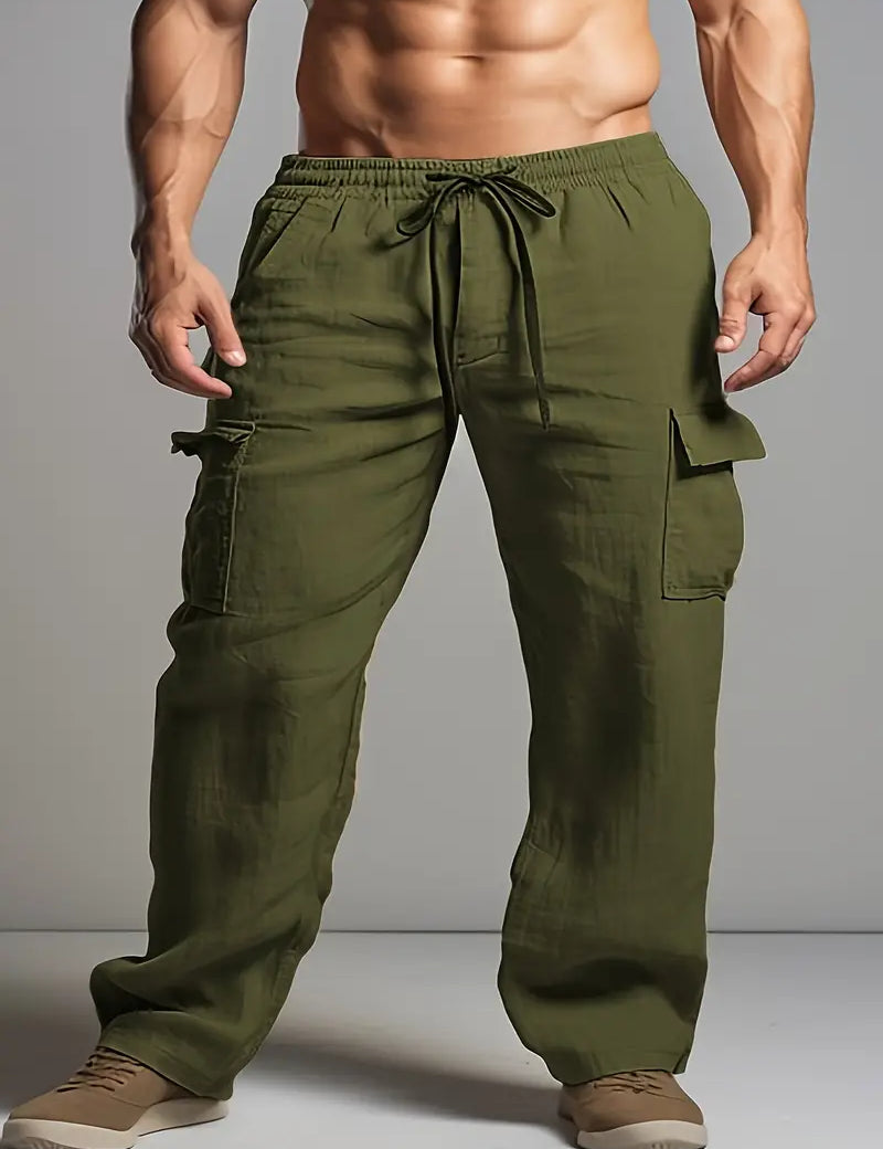 Coen - Men's Baggy Linen Pants