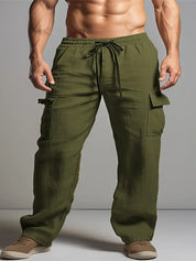 Coen - Men's Baggy Linen Pants