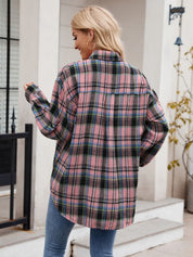 Stephanie - Long-sleeved checkered shirt