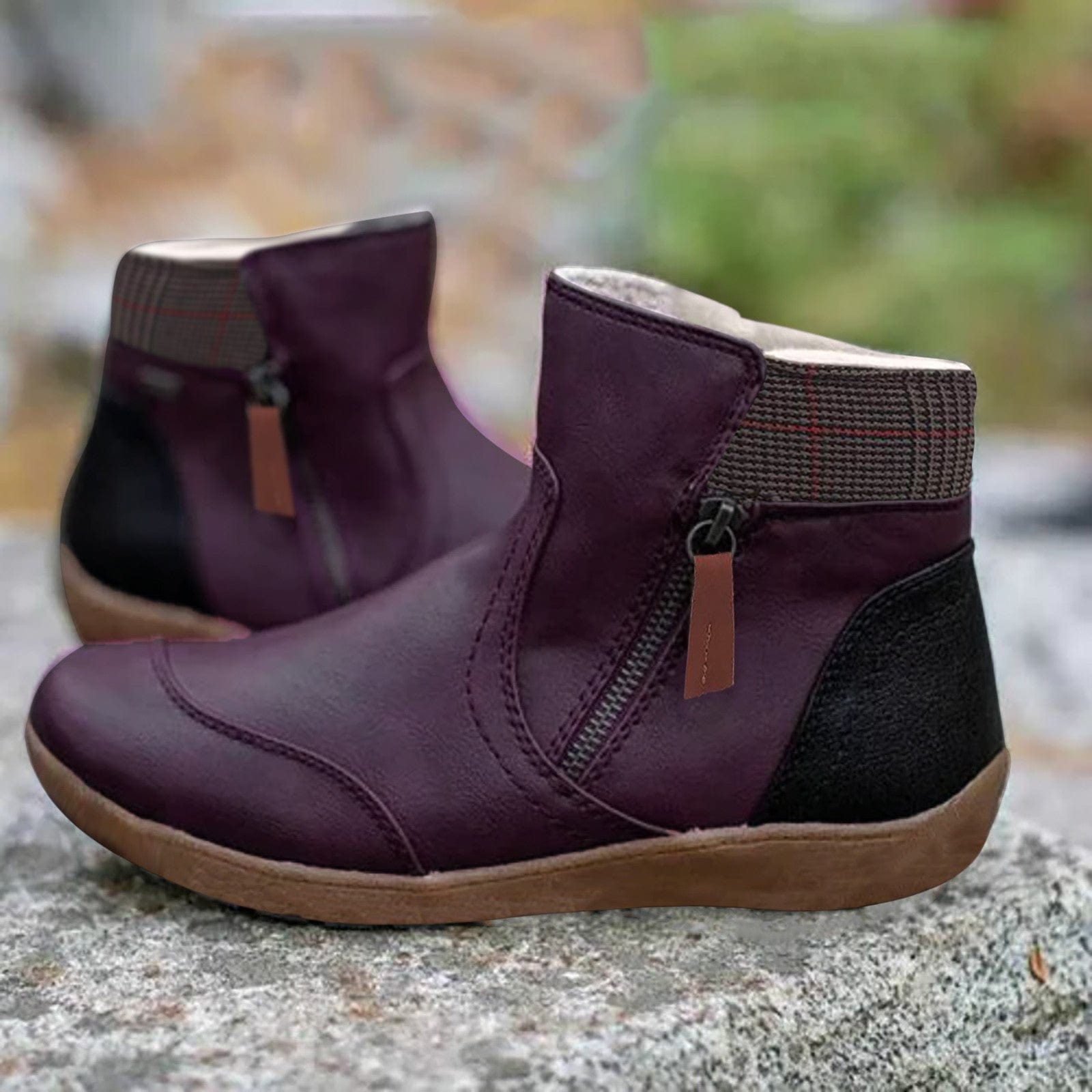 Gwendolyn - Orthopedic leather boots for women