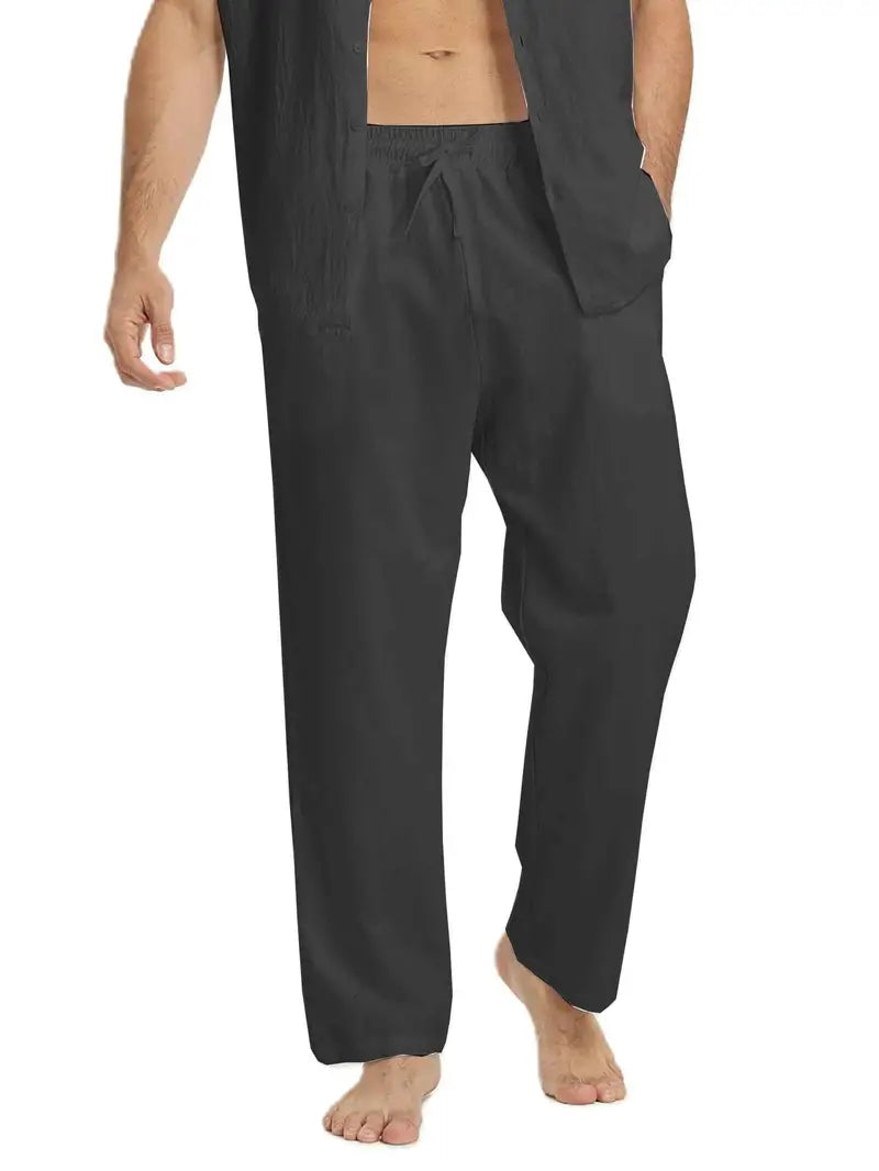 Chris - Wide linen men's pants