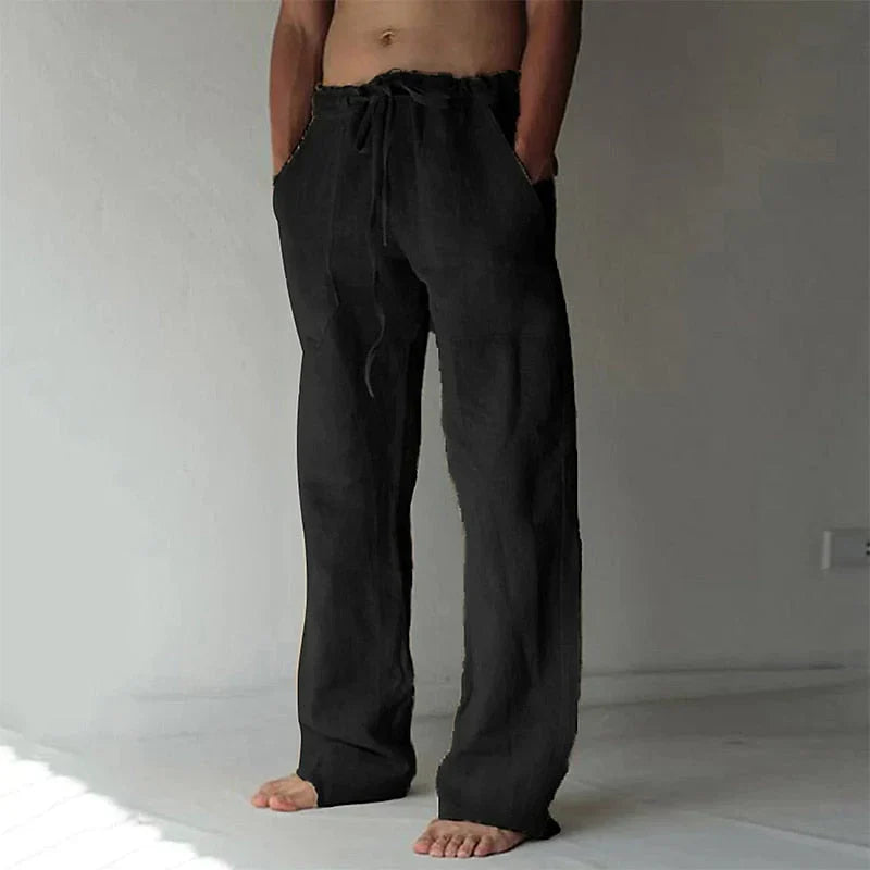 Lane - Men's baggy linen trousers