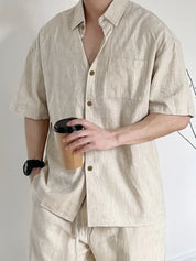 Cedric - Elegant linen shirt for men