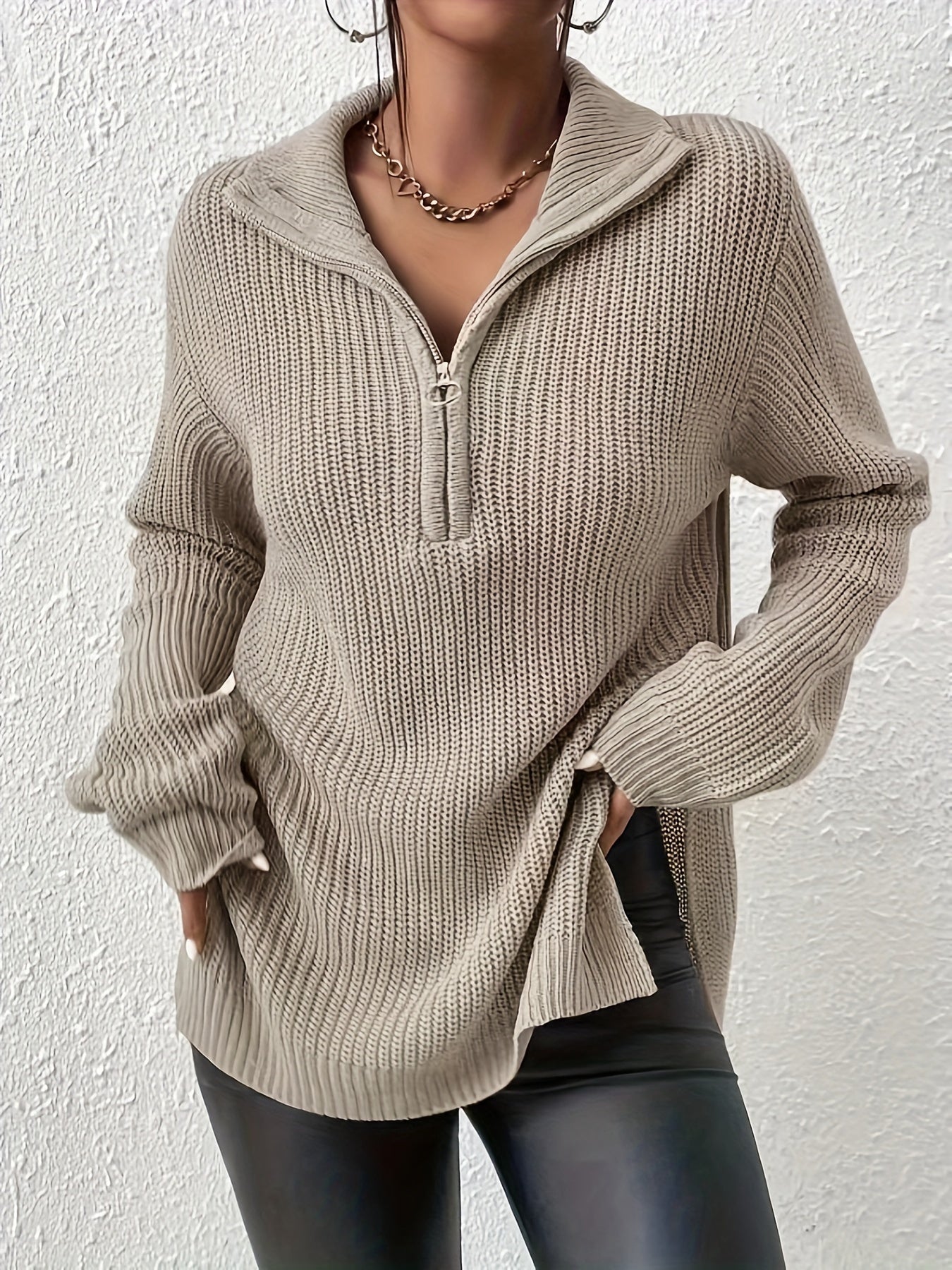 Gerrie - Women's Casual Zip Up Sweater