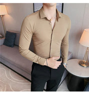 Nathan - Men's seamless elastic shirt