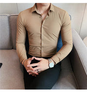 Nathan - Men's seamless elastic shirt