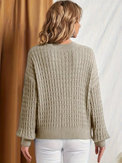 Miriam - Women's Casual Cable Knit Sweater