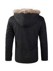 Maikel - Men's Fleece Flap Windbreaker Parka Jacket