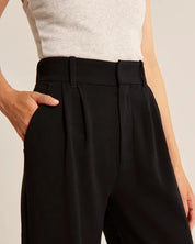 Alexa - Wide-leg palazzo pants with a high waist