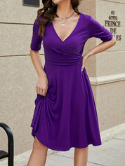 Caroline - Ladies Knee-length Summer Dress Midi