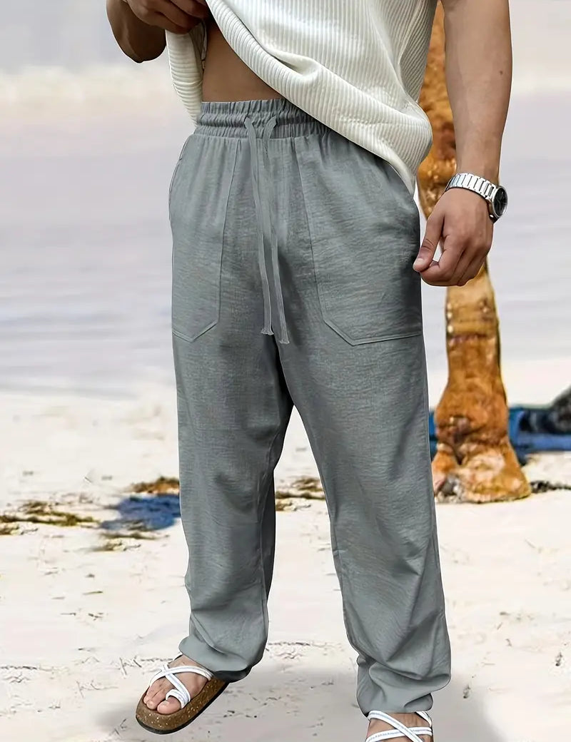 Cees - Men's baggy linen trousers