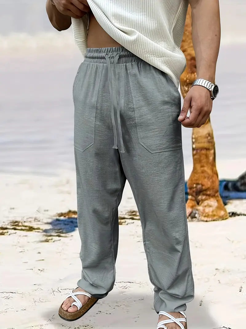 Cees - Men's baggy linen trousers