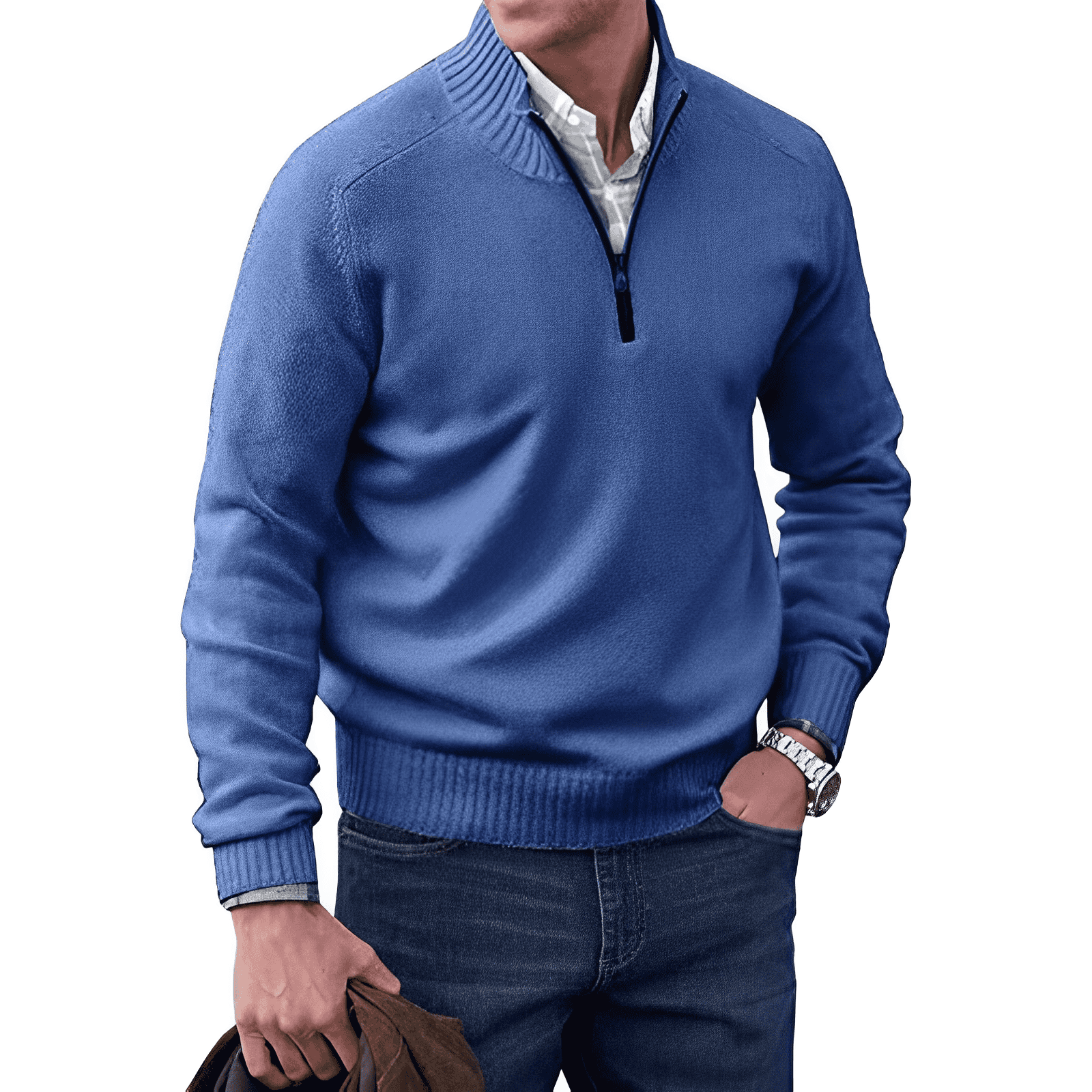 Lucas - Men's Leisure Zip-Up Pullover