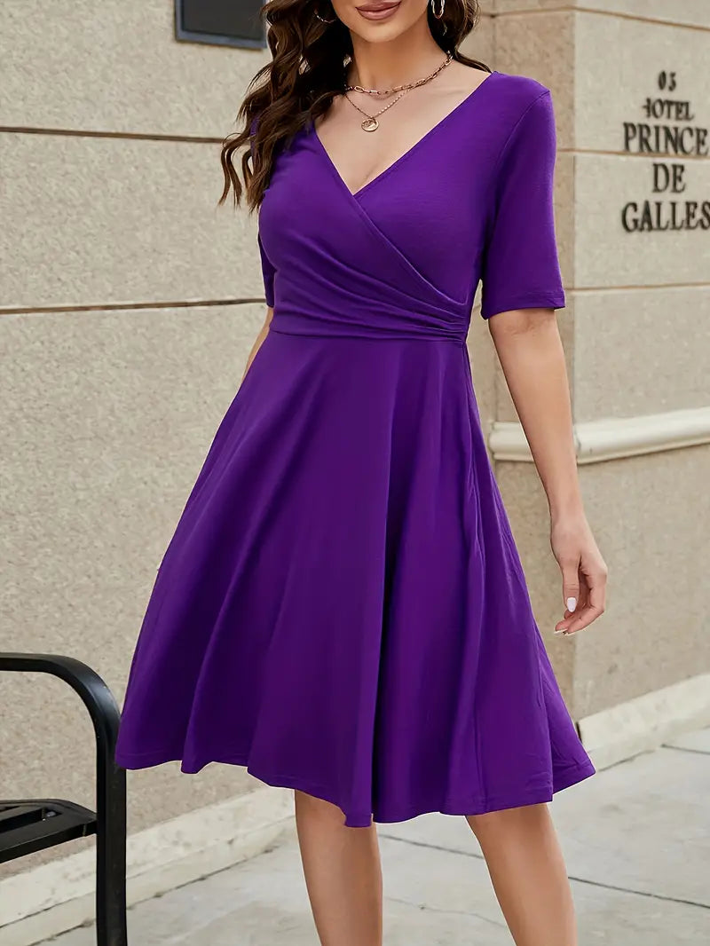 Caroline - Ladies Knee-length Summer Dress Midi