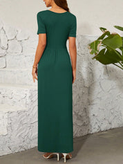 Lorelei -  Short-sleeved maxi dress