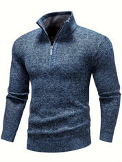 Mark - Casual sweater with zipper for men