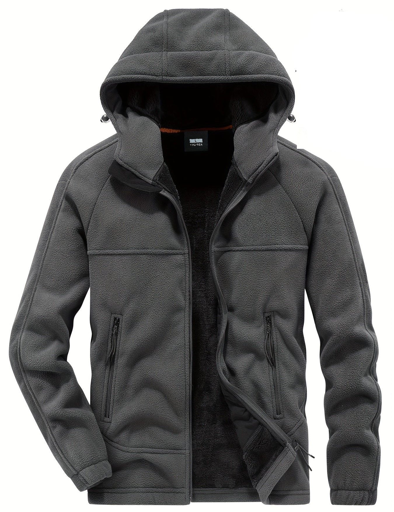 Roel - Men's Double-side Plush Warm Hooded Jacket