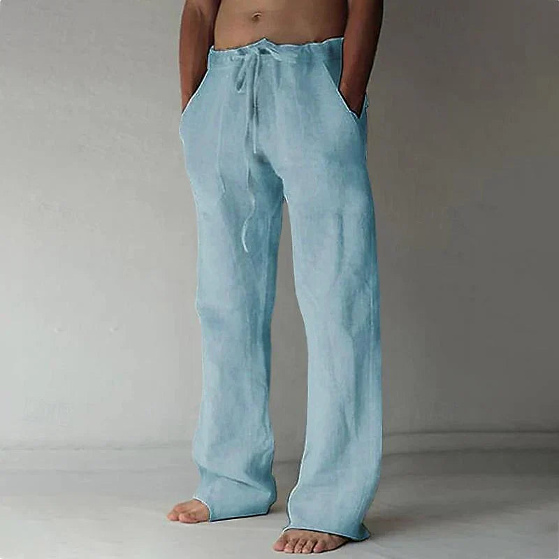 Lane - Men's baggy linen trousers