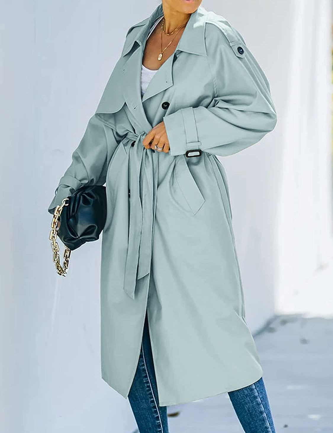 Linda - Chic Long Winter Trench Coat for Women