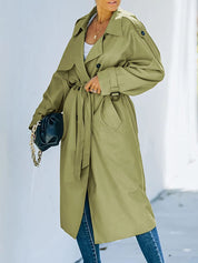 Linda - Chic Long Winter Trench Coat for Women