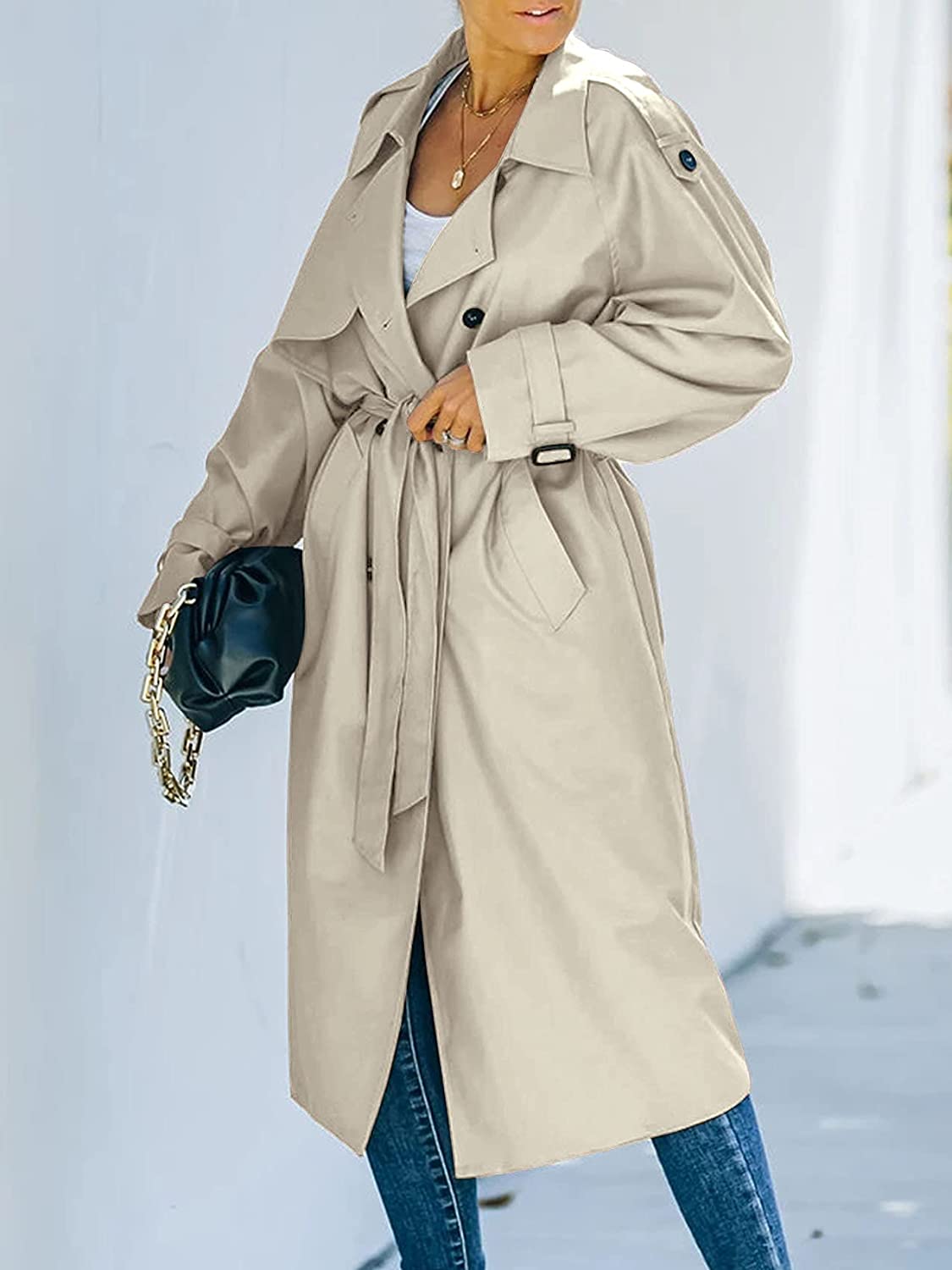 Linda - Chic Long Winter Trench Coat for Women