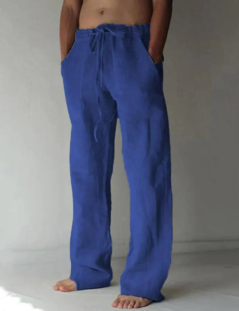 Lane - Men's baggy linen trousers