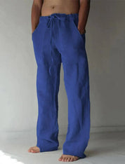 Lane - Men's baggy linen trousers