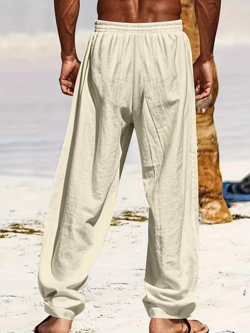 Cees - Men's baggy linen trousers