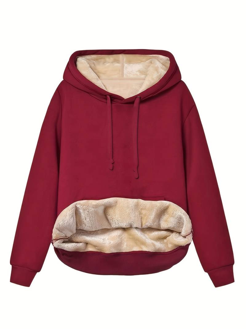 Jaliyah - Hooded soft fleece jacket