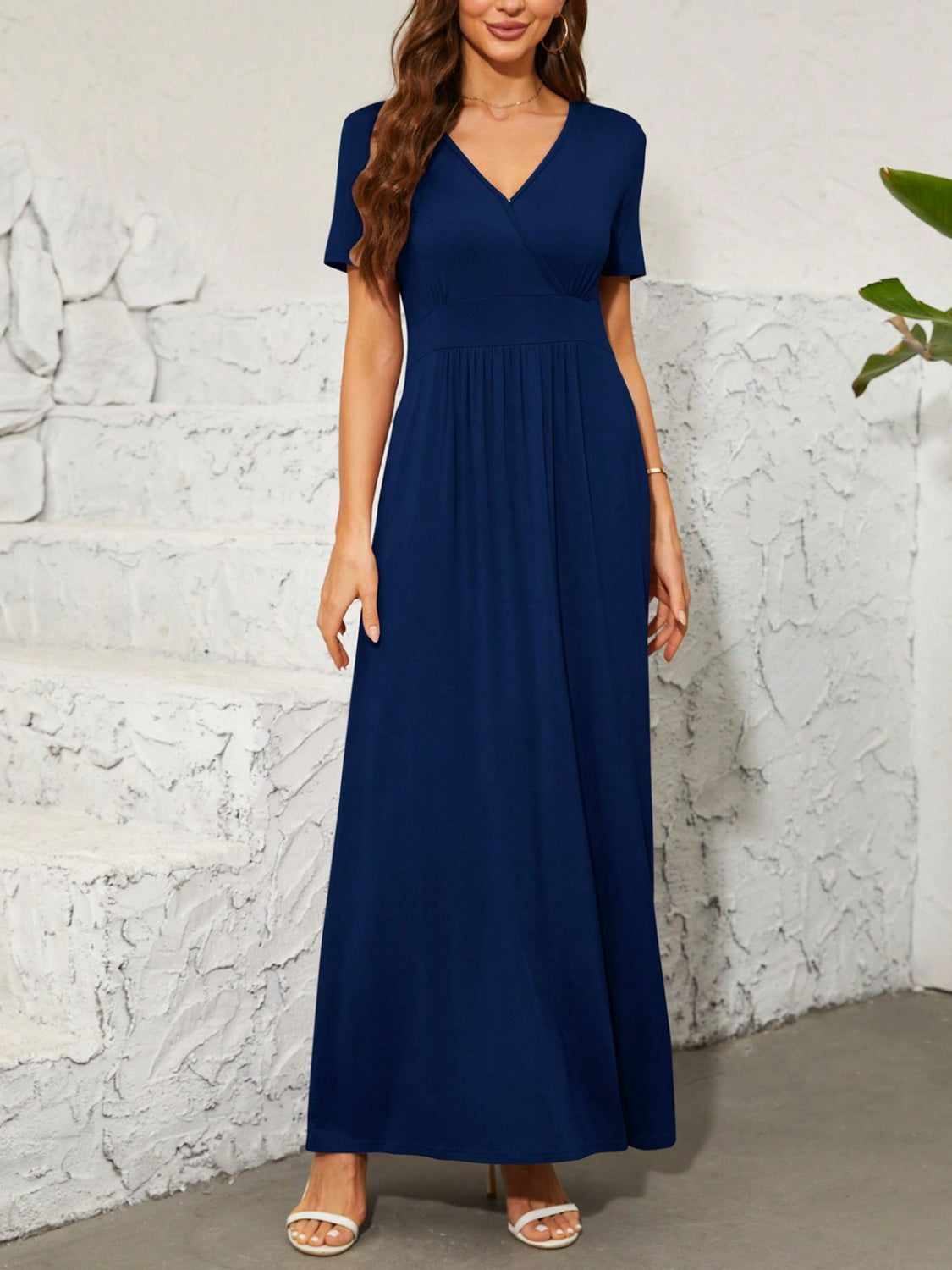 Lorelei -  Short-sleeved maxi dress