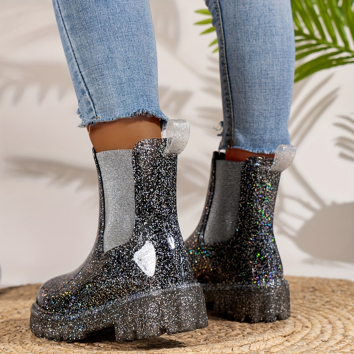 Valery - High Heel Rain Boots