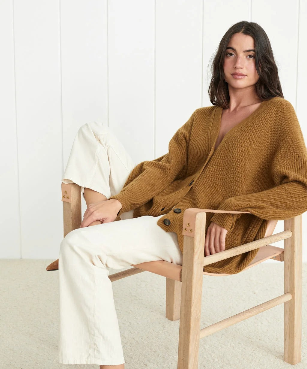 Kelsey - Cocoon cardigan made of cashmere