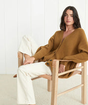 Kelsey - Cocoon cardigan made of cashmere