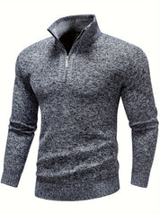 Mark - Casual sweater with zipper for men