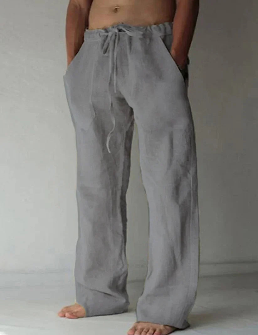 Lane - Men's baggy linen trousers