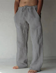 Lane - Men's baggy linen trousers