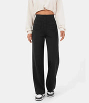 Arielle -  Elastic high waist Trousers with pockets