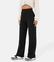 Arielle -  Elastic high waist Trousers with pockets