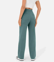 Arielle -  Elastic high waist Trousers with pockets