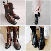 Elaina -  Stylish leather  boots for women