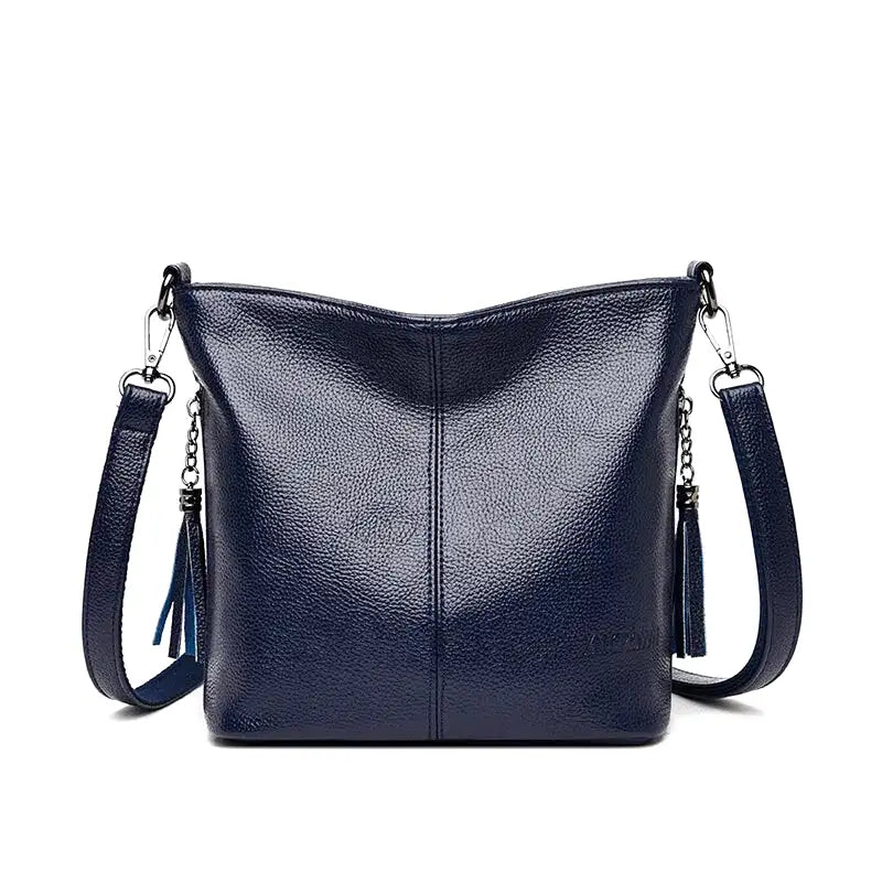 Hailey - Rigid leather shoulder bag