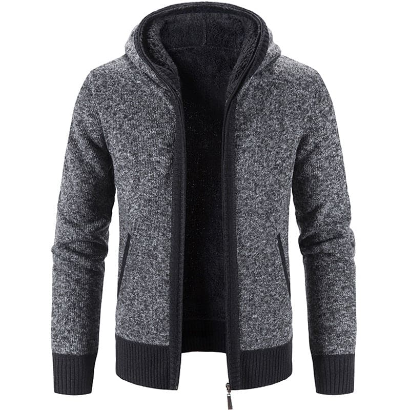 Jonathan - Men's vest with thick knit fleece